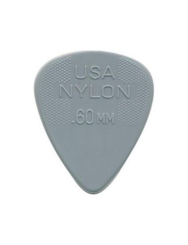 Dunlop Nylon 0,60mm Gris (Bolsa 72 Uds)