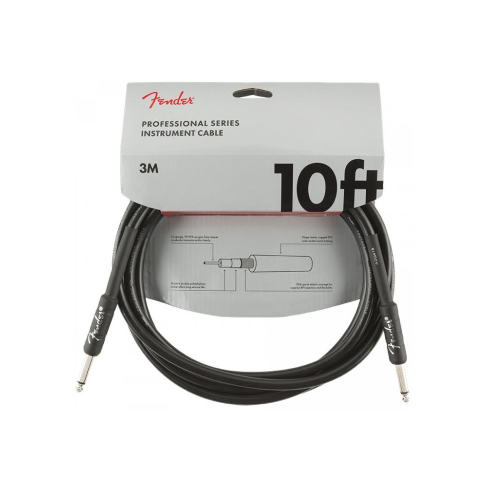 Fender Professional Cable Black 3m