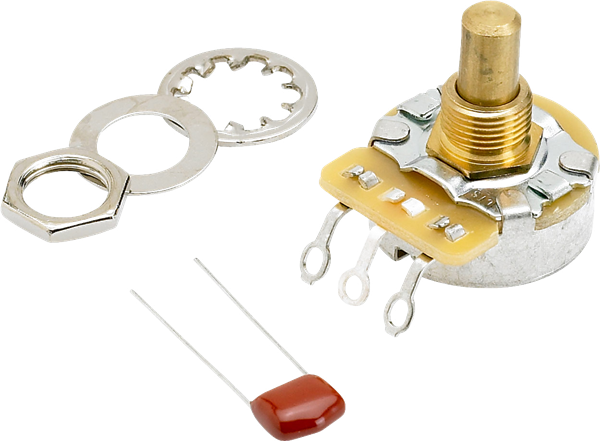 Fender 250K No-Load Solid Shaft Pot