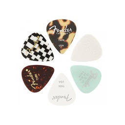 [PUASGUIFEN056] Fender 351 Material Medley Thin Pack 6 Púas