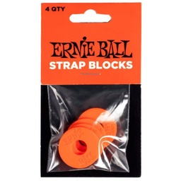 [POMOGUIERN001] Ernie Ball Strap Blocks EB5620 Rojo
