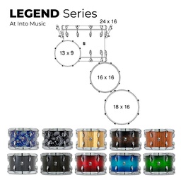 [BATEPERBRIT015] British Drum Co. Legend Rock Kit  24" LEG-24-RK