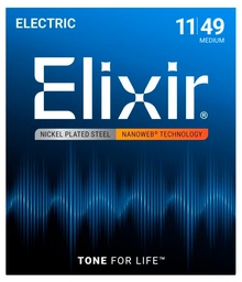 [JUEGGUIELX015] Elixir Nanoweb Medium Eléctrica (11-49)