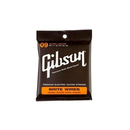 [JUEGELEGIB003] Gibson SEG-700UL Brite Wires Juego Eléctrica 09-42 Ultra Light