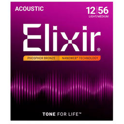 [JUEGGUIELX027] Elixir Nanoweb Light-Medium Acústica (12-56)