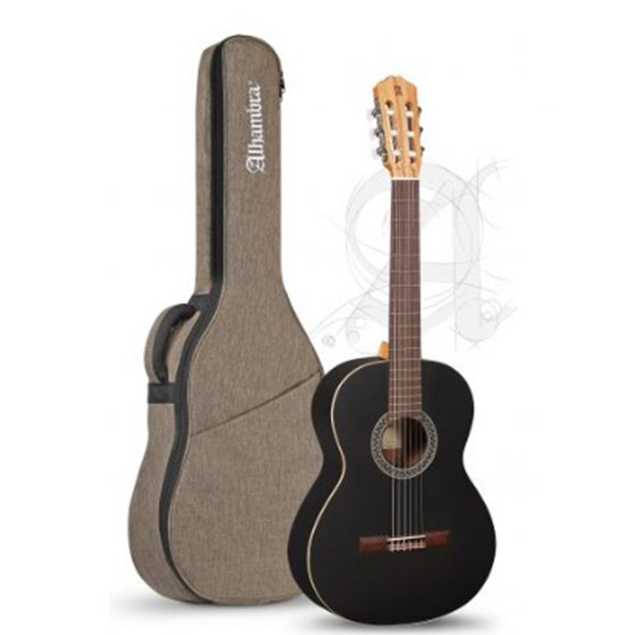 Alhambra 1C Clásica Black Satin Con Funda