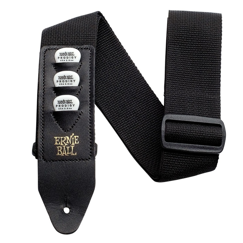 Ernie Ball 4039 Correa Polypropileno Guardapúas Negra