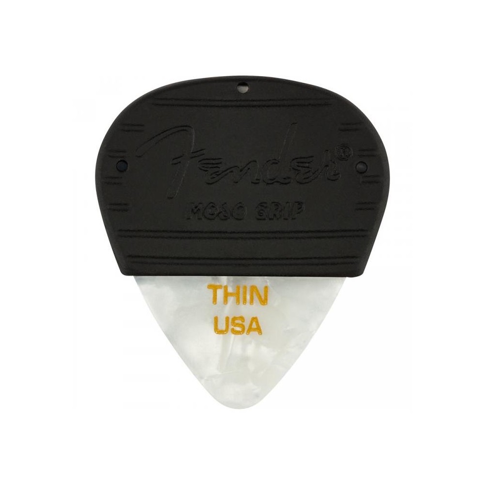 Fender Mojo Grip Celluloid White Moto Thin (Pack 3)