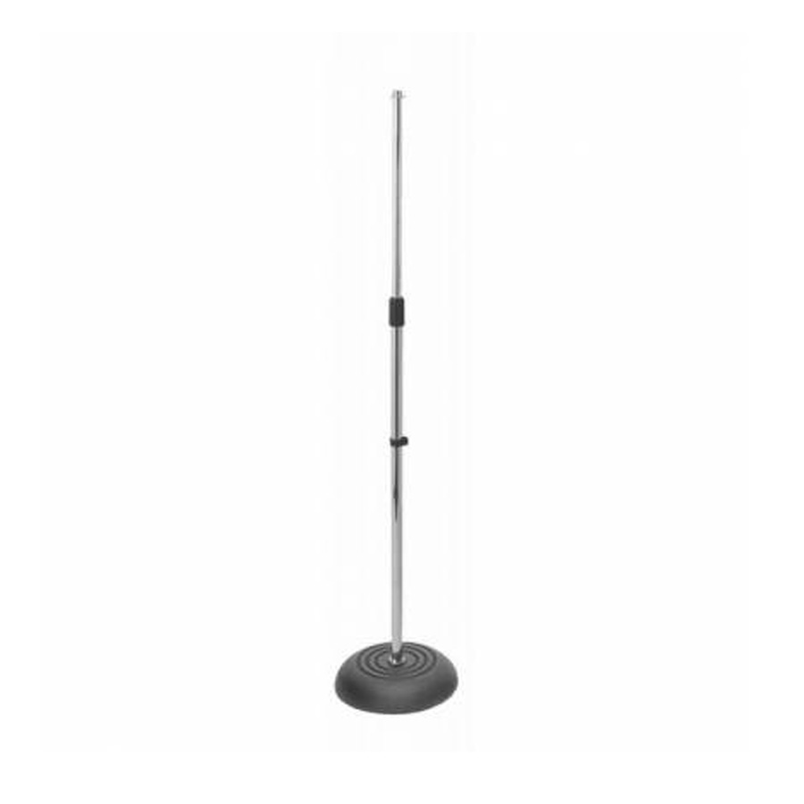 On Stage MS7201C Soporte Micro Recto Base Redonda Cromado