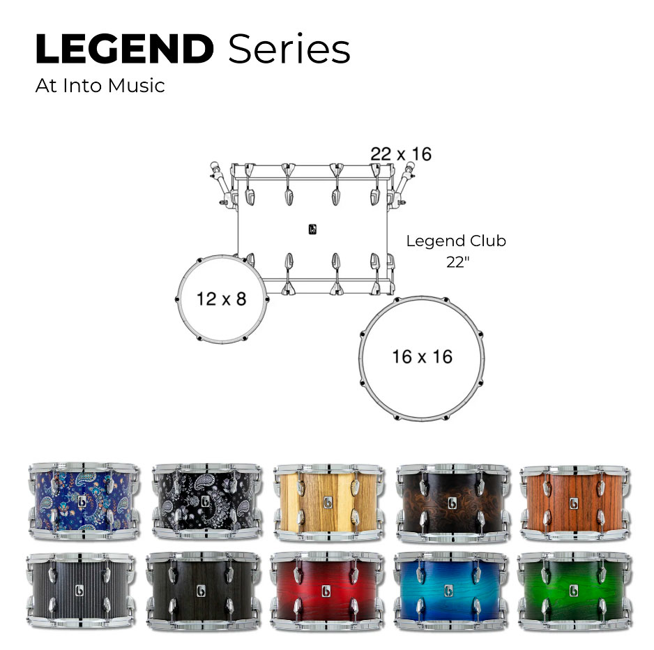 British Drum Co. Legend Club Kit  22" LEG-22-CB