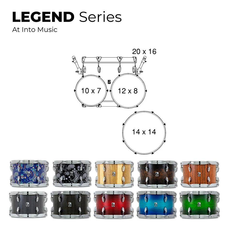 British Drum Co. Legend Fusion Kit  20" LEG-20-FS