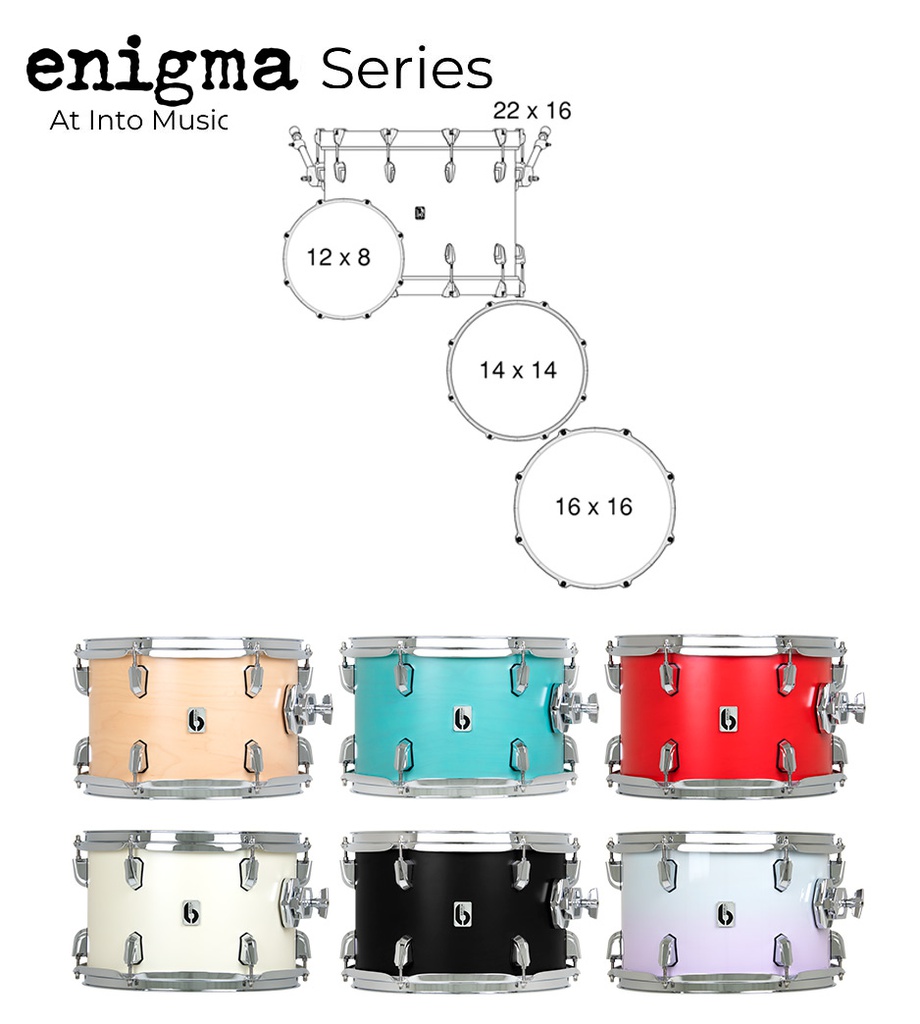 British Drum Co. Enigma Rock Shell Kit 22" ENG-22-RK