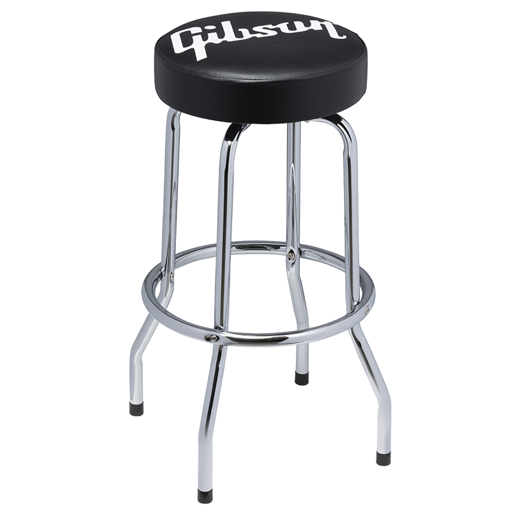 Gibson Premium Playing Stool Logo Banqueta 30 Chrome
