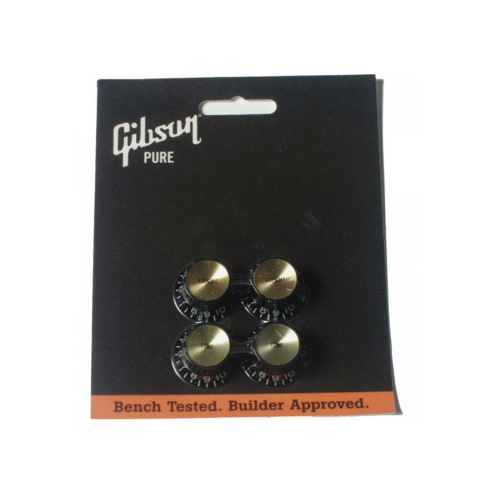 Gibson PRMK-020 Top Hat Mandos Metal Black/Gold 4 Uds