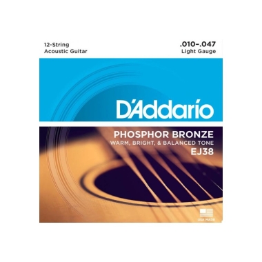 Daddario EJ38 (10-47) 12 Cuerdas