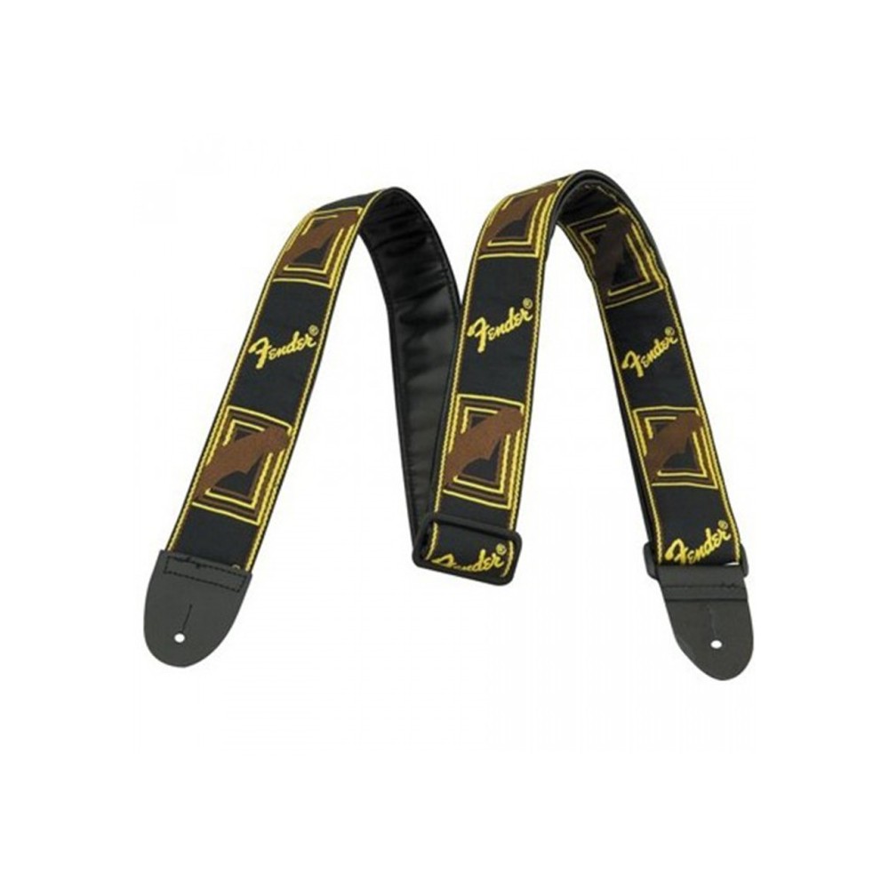 Fender Monogrammed 2 Negra / Amarillo / Marrón