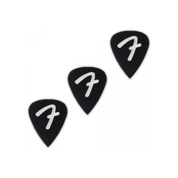 [PUASGUIFEN039] Fender 351 F Grip Black Pack 3 Púas