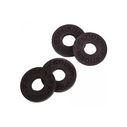 [POMOGUIFEN010] Fender Strap Blocks 4 Pack Black Pomos Guitarra