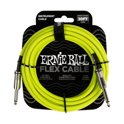 [CABLGUIERN022] Ernie Ball Flex Jack-Jack SS 6m - Verde