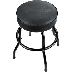 [BANQGUIFEN005] Fender Embossed Black Logo Barstool Black/Black 24"