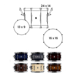 [BATEPERBRIT006] British Drum Co. Lounge Club Kit 24" LON-24-CB