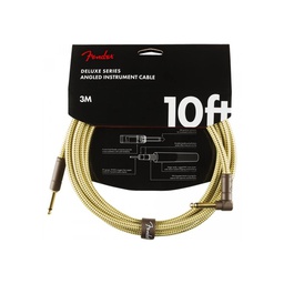 [CABLGUIFEN096] Fender Deluxe Cable Tweed Angulo 3m