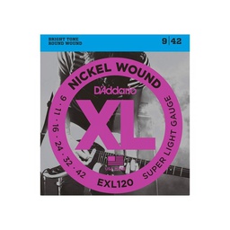 [JUEGELEDAD001] DAddario EXL120 (09-42) XL Nickel Wound Super Light