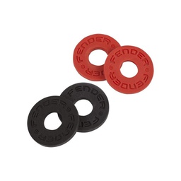 [CORRGUIFEN039] Fender Strap Blocks 4 Pack Black/Red Pomos Guitarra